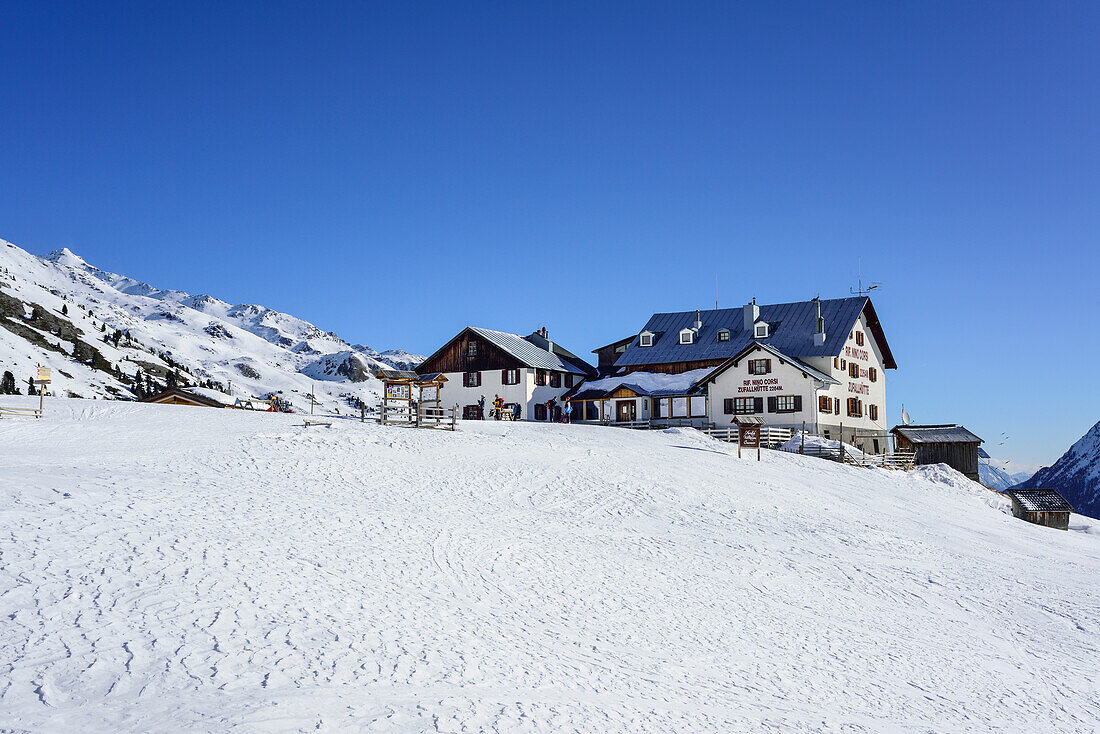 Zufallhütte, Rifugio Nino Corsi, Martelltal, Ortlergruppe, Südtirol, Italien