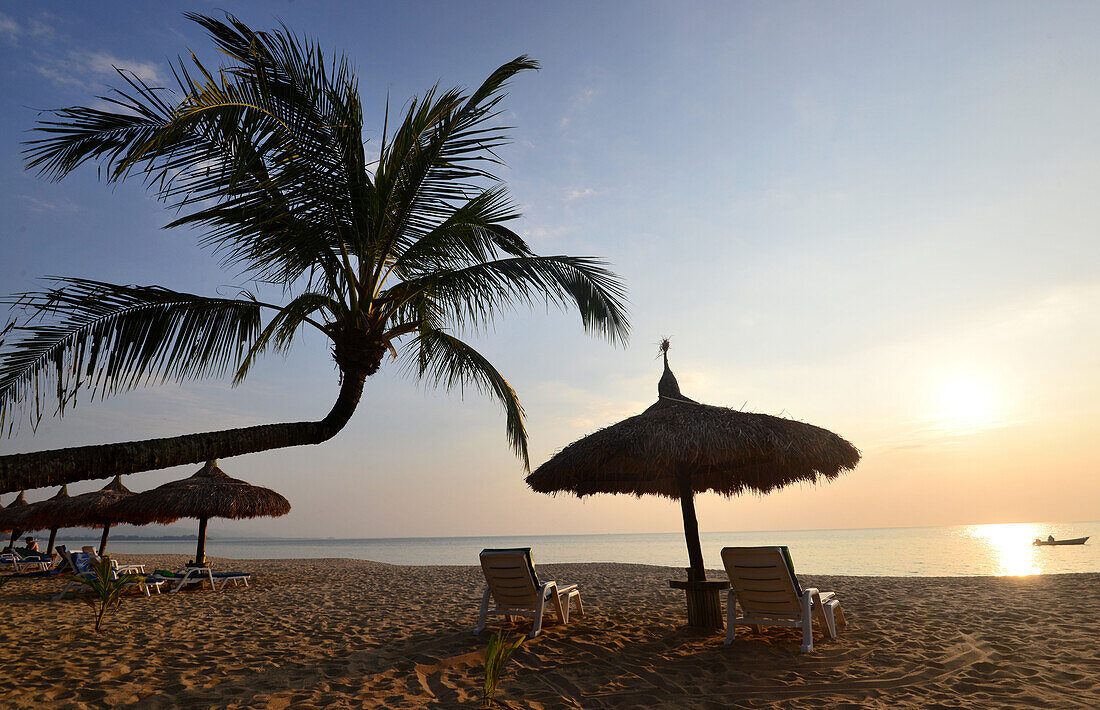 At the beach on the island Kho Khao north of Khao Lak, Andaman Sea, Thailand, Asia