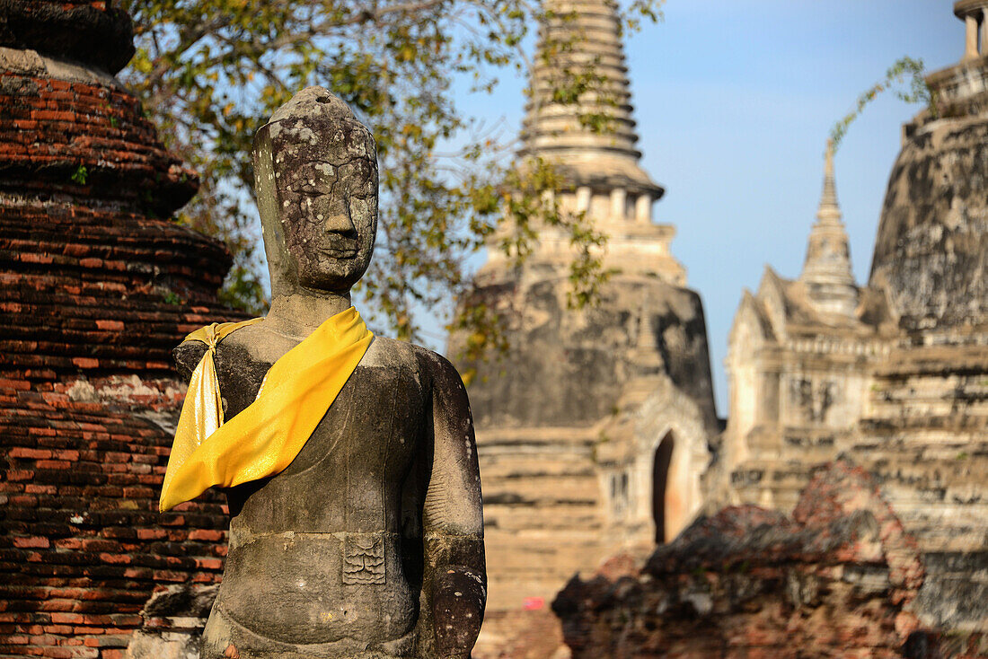 Wat Phra Sri Sanphet, old Royal Palace in the ancient city of Ayutthaya, Thailand