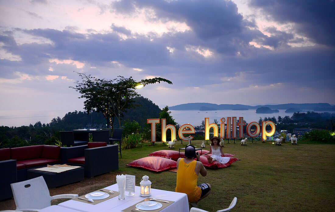 Restaurant: Hilltop über Ao Nang bei Krabi, Andaman Sea, Thailand, Asien