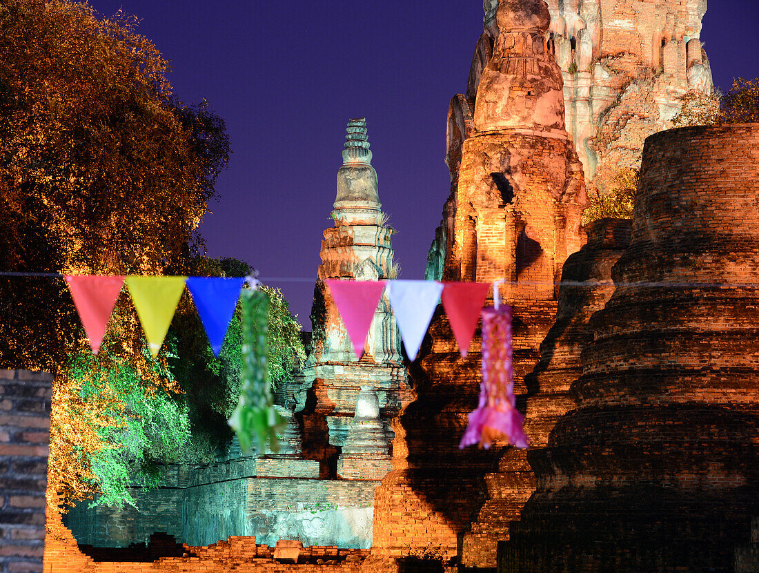Wat Phra Ram, buddhistische Tempelanlage, alte Königsstadt Ayutthaya, Thailand