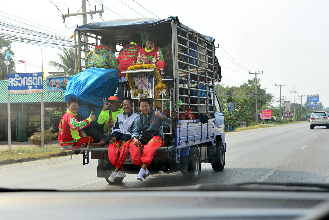 On the highway near Cha Am near Hua Hin, center-Thailand, Thailand