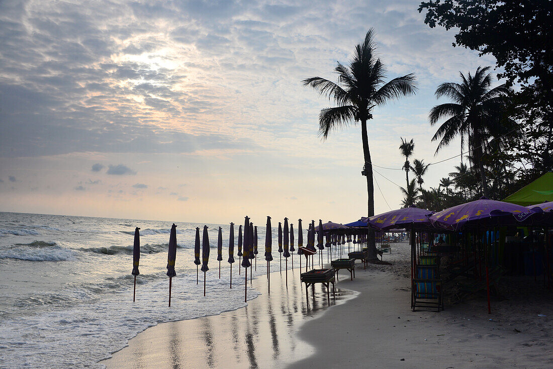 am Strand von Hua Hin, Mittel-Thailand, Thailand