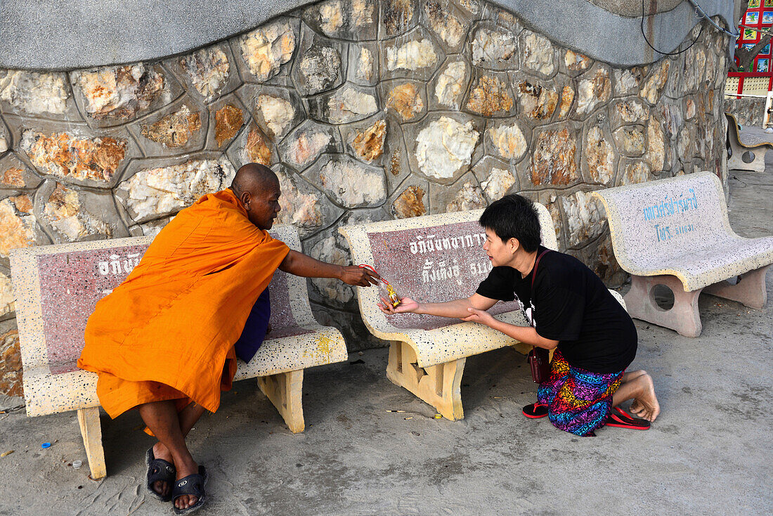 Monk in Hua Hin, center-Thailand, Thailand