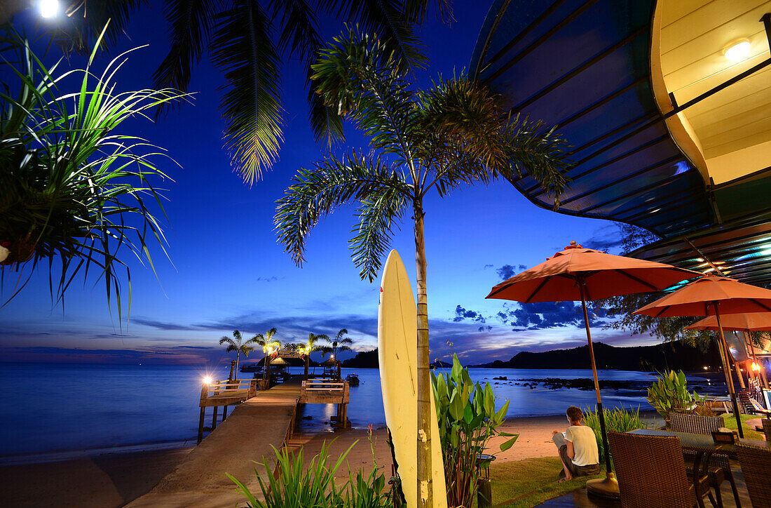 Krathueng Strand im Abendlicht, Insel Mak, Golf von Thailand, Thailand