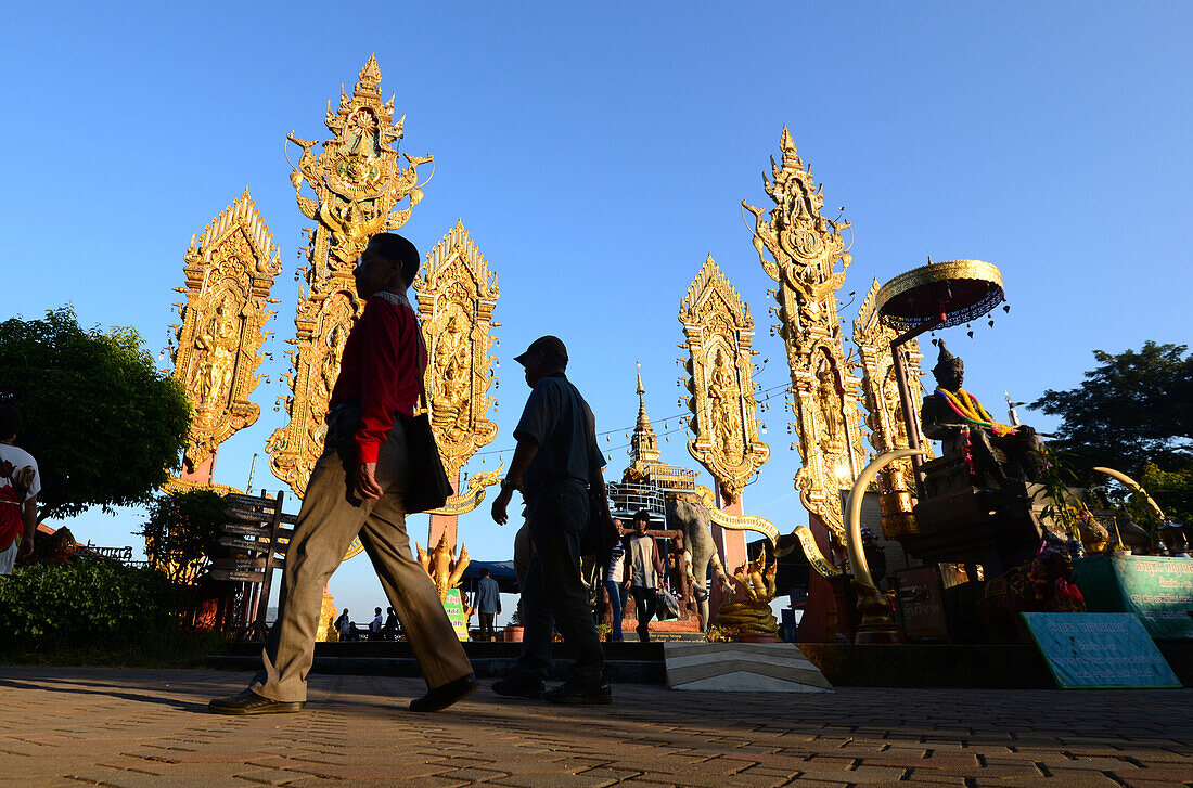 Monument in Sop Ruak im Goldenen Dreieck, Nord-Thailand, Thailand