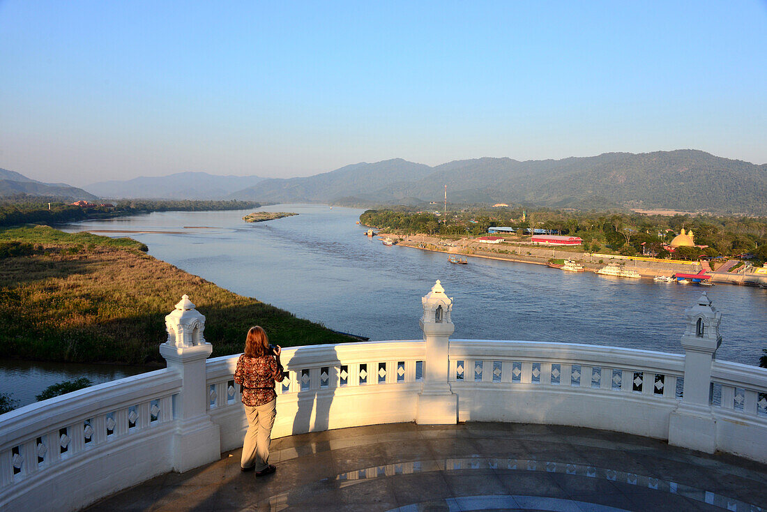At the mekong river in Sop Ruak in the golden triangle, North-Thailand, Thailand