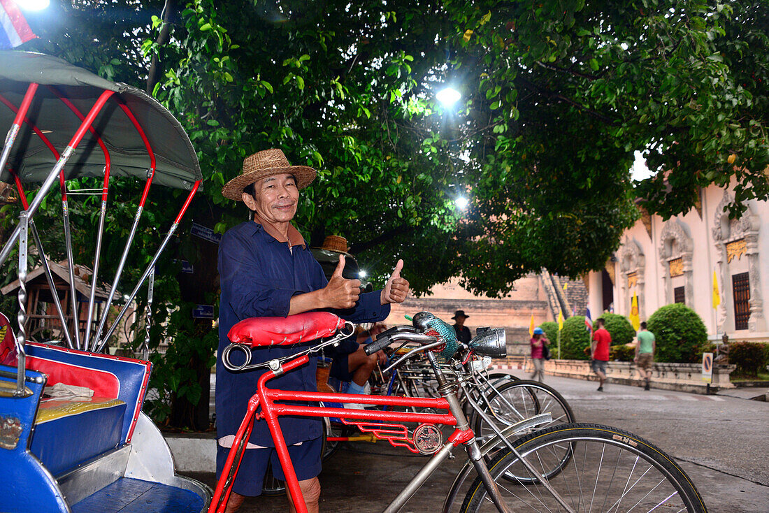 Ritscha in Wat Chedi Luang, Chiang Mai, North-Thailand, Thailand, Asien