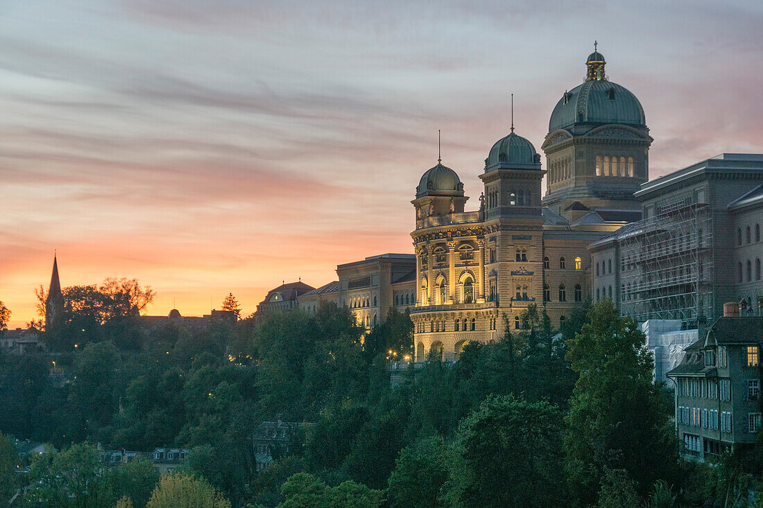 Das Bundeshaus in Bern, Schweiz