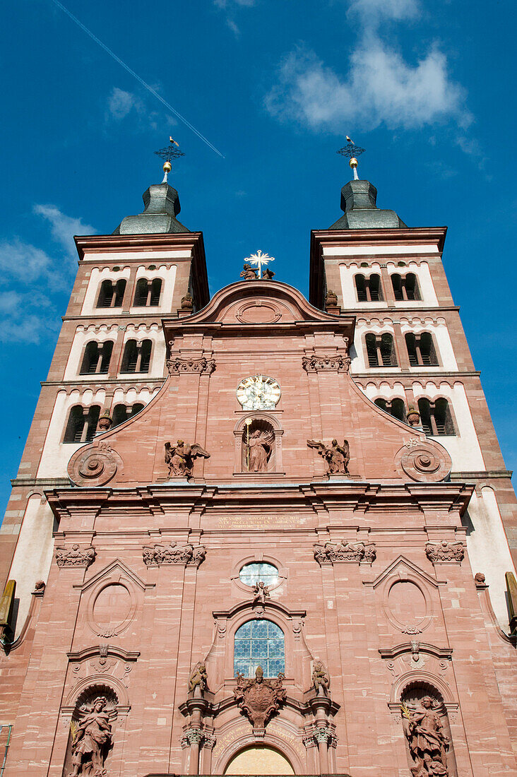 Klosterkirche Amorbach, Miltenberg, Odenwald, Bayern, Deutschland