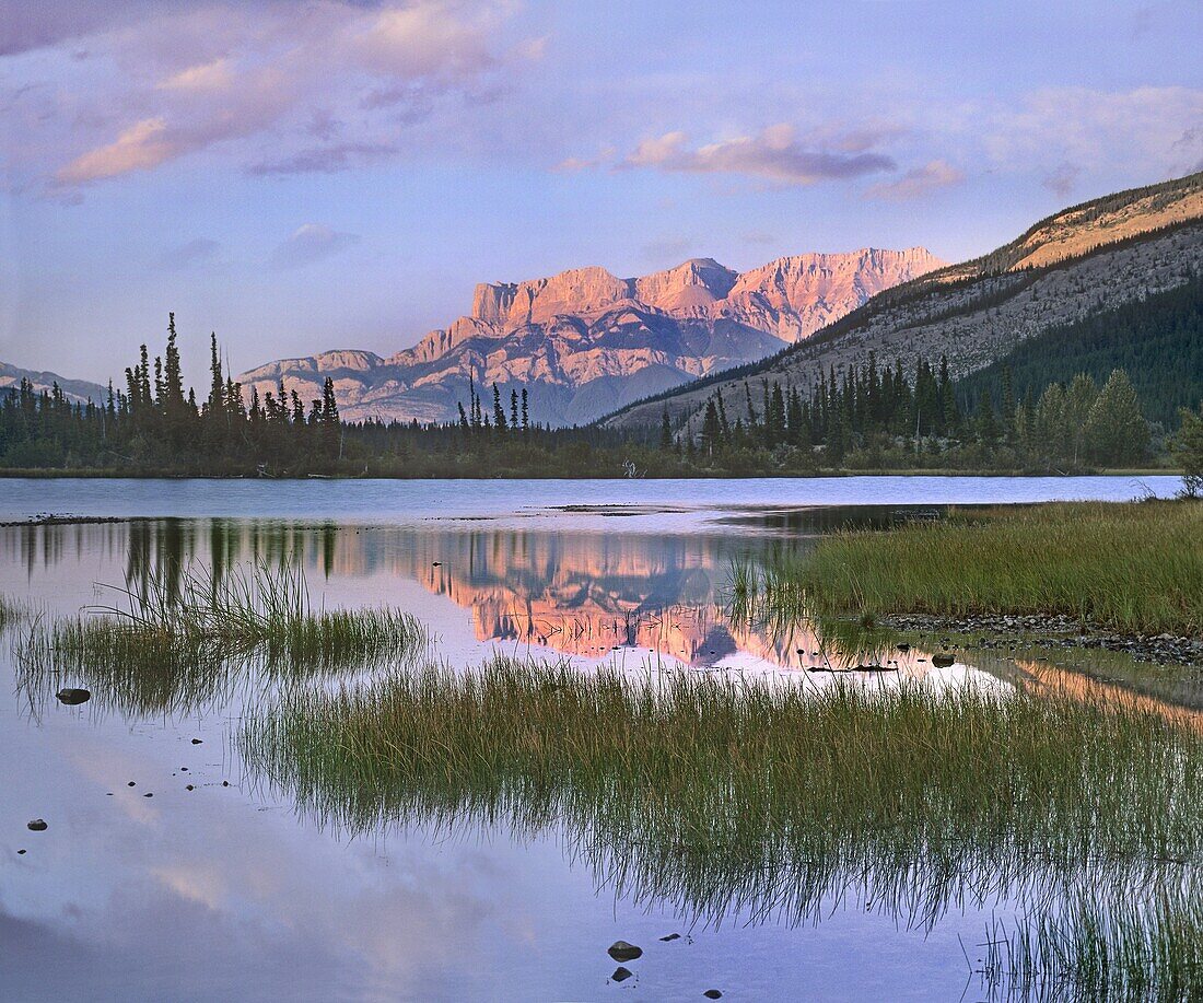 Miette Range and Talbot Lake, Jasper National Park, Alberta, Canada