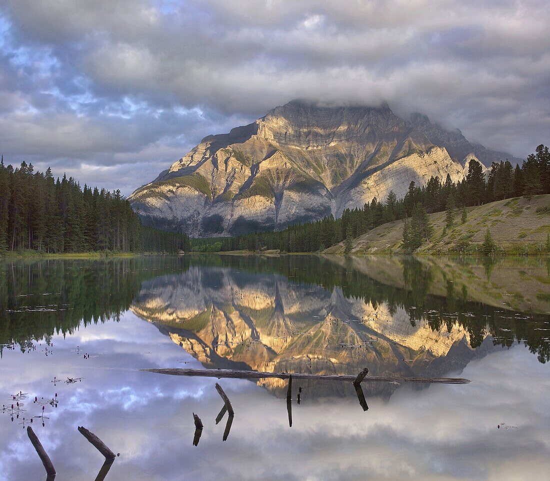 Cascade Mountain and Johnson Lake, Banff National Park, Alberta, Canada