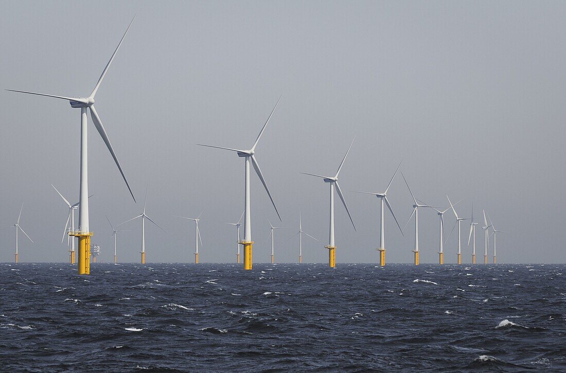 Windmill parks, North Sea, Belgium