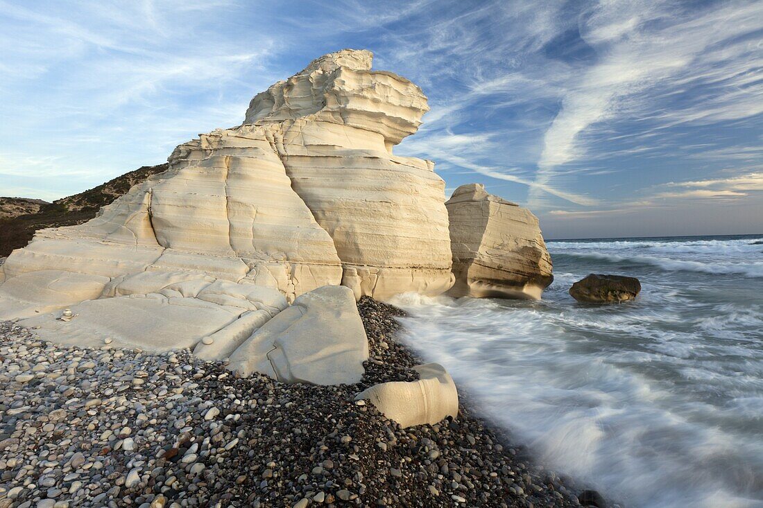 Chalk rocks on coast, Cyprus