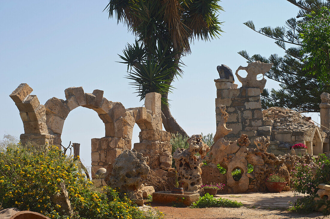 Akamas Halbinsel, The Last Castle - Viklari Restaurant bei der Avakas Schlucht, nördlich von Néa Pafos, Südwest Zypern