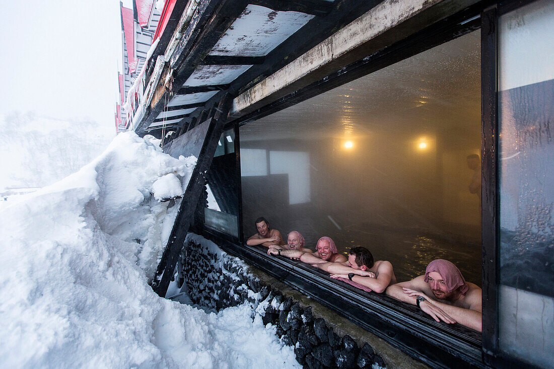 Im Onsen vom Hotel Green Plaza, Cortina, Hakuba, Nagano, Japan