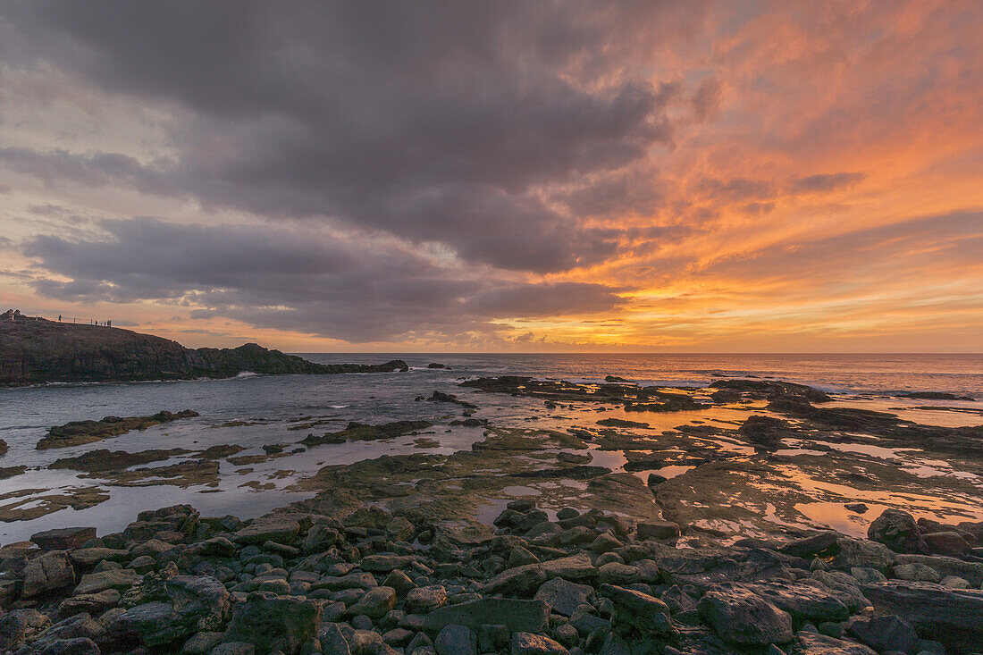 Sonnenuntergang, El Cotillo, Fuerteventura, Kanaren, Spanien