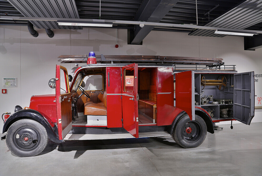 Rheinland-Pfaelzisches Feuerwehrmuseum (Fire-Brigade Museum) in Hermeskeil, Administrative district of Trier-Saarburg, Region of Hunsrueck, Rhineland-Palatinate, Germany, Europe