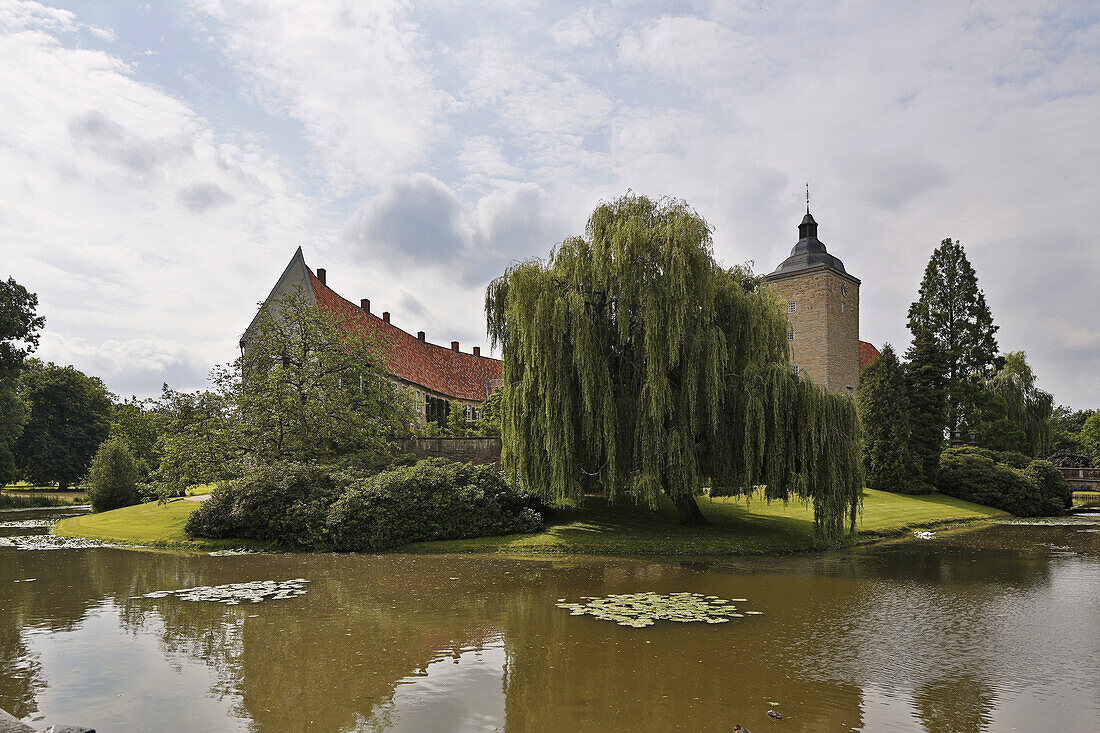Steinfurt castle (since 12th century) , Steinfurt - Burgsteinfurt , Muensterland , North Rhine-Westphalia , Germany , Europe