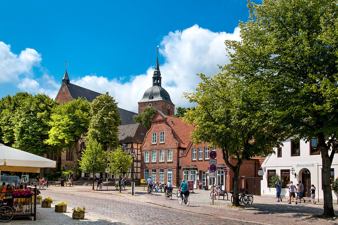 Nikolai church and castle, Fehmarn island, Baltic Coast, Schleswig-Holstein, Germany