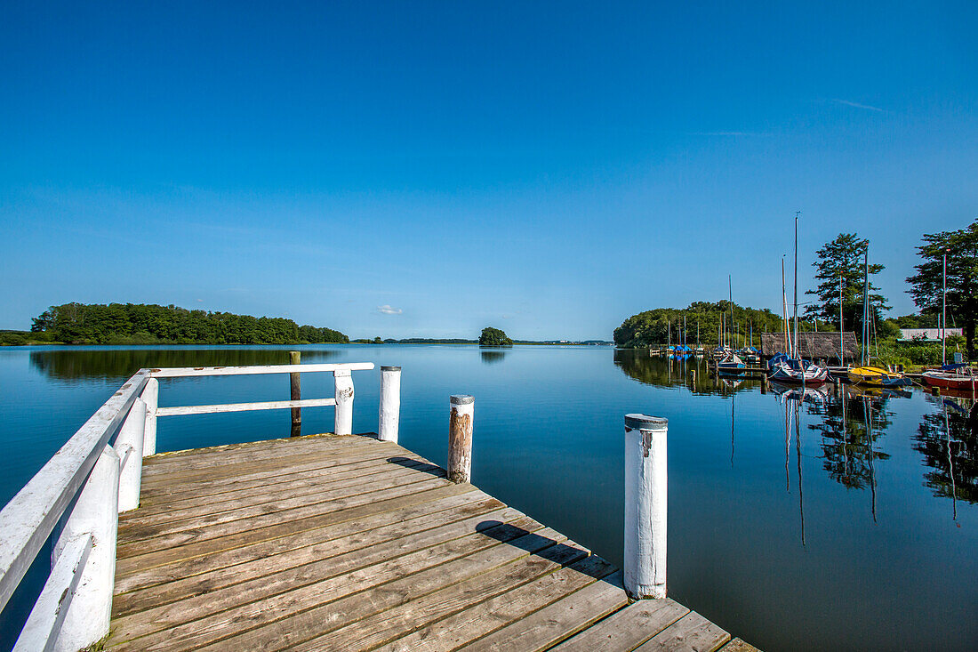 Morgenstimmung am Plöner See, Bosau, Holsteinische Schweiz, Ostsee, Schleswig-Holstein, Deutschland