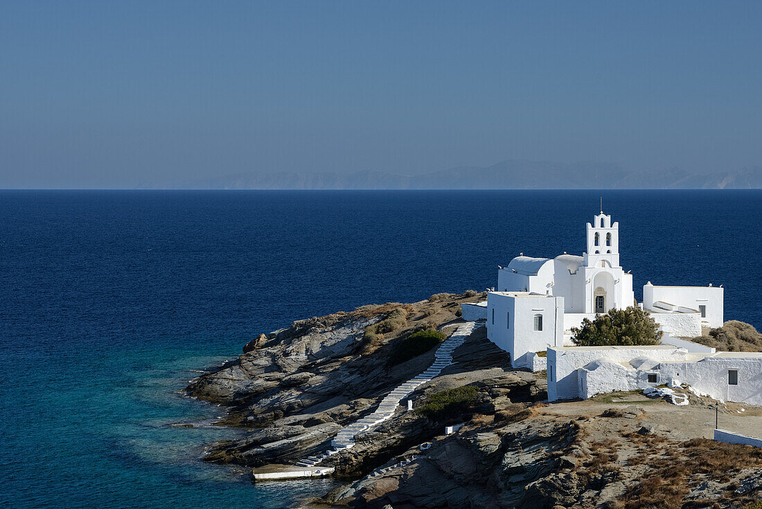 Eftamartyres Church on the greek island Sifnos (Syphnos), Aegean, Cyclades, Greece