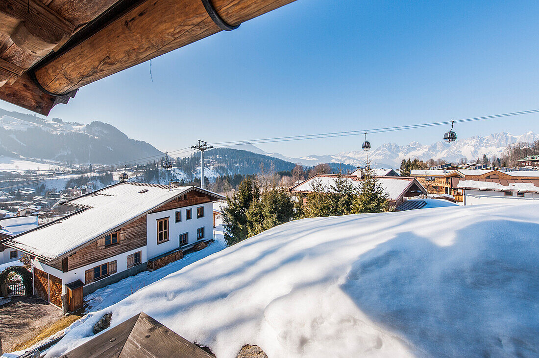14 mio house with view of Kitzbuehel and Hahnenkamp, Kitzbuehel, Tyrol, Austria, Europe