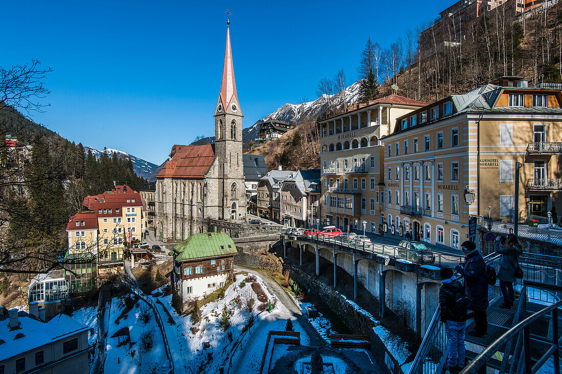 view to Bad Gastein, Salzburger Land, Austria, Europe