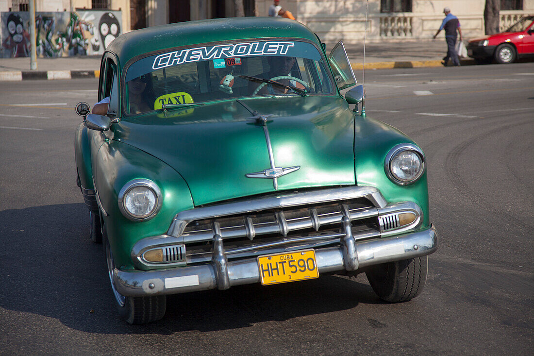 Vintage American Chevrolet car, Havana, Havana, Cuba