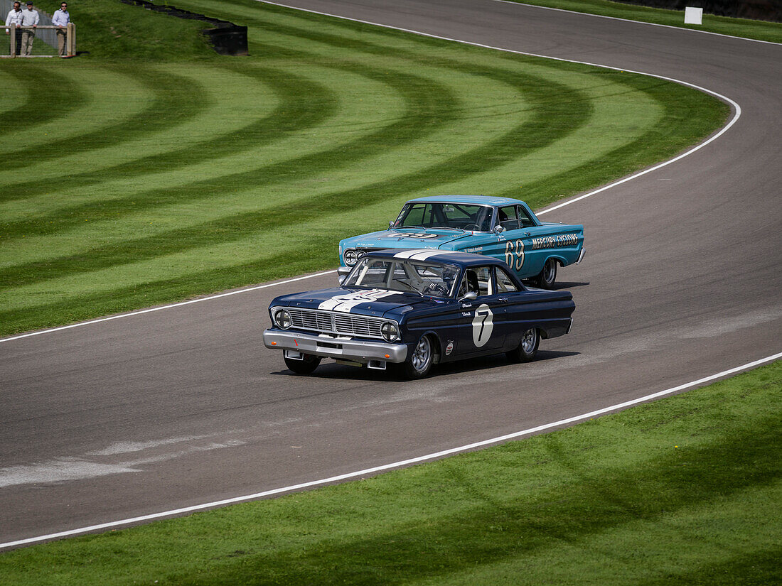 Ford Falcon Sprint, Shelby Cup, Goodwood Revival 2014, Racing Sport, Classic Car, Goodwood, Chichester, Sussex, England, Great Britain