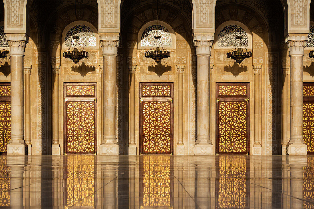 Ornate doorway to Al Saleh Mosque, Sanaa, Yemen, Sanaa, Sanaa, Yemen