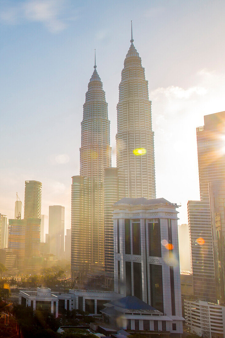 View of city skyline, Kuala Lumpur, Malaysia, Kuala Lumpur, Federal Territory of Kuala Lumpur, Malaysia
