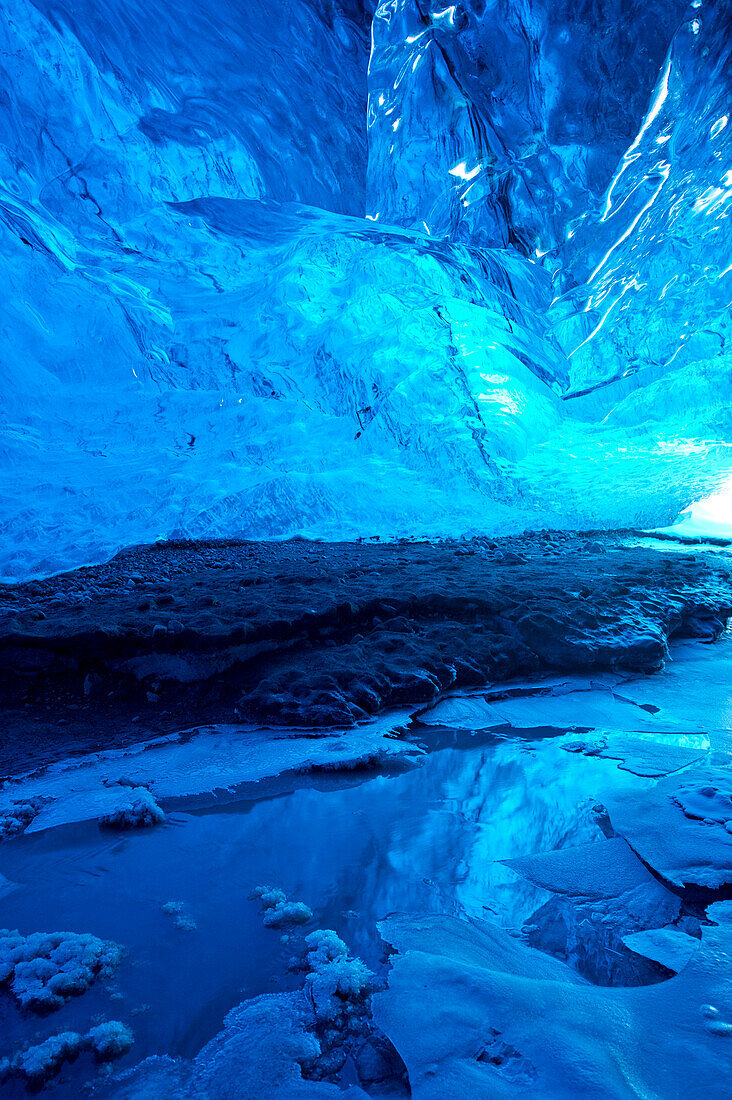 Pool of water in ice cave, C1