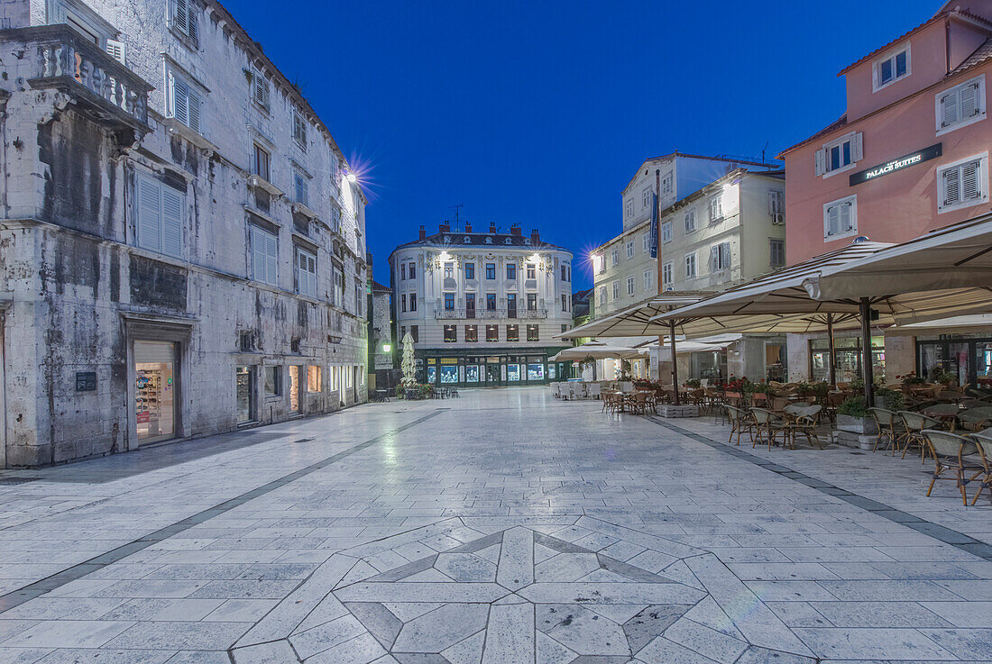 Peoples Square and Diocletian Palace buildings, Split, Split, Croatia, Split, Split, Croatia