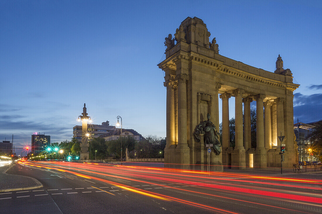 The Charlottenburg Gate at Twilight, Charlottenburg, Tiergarten, Berlin, Germany