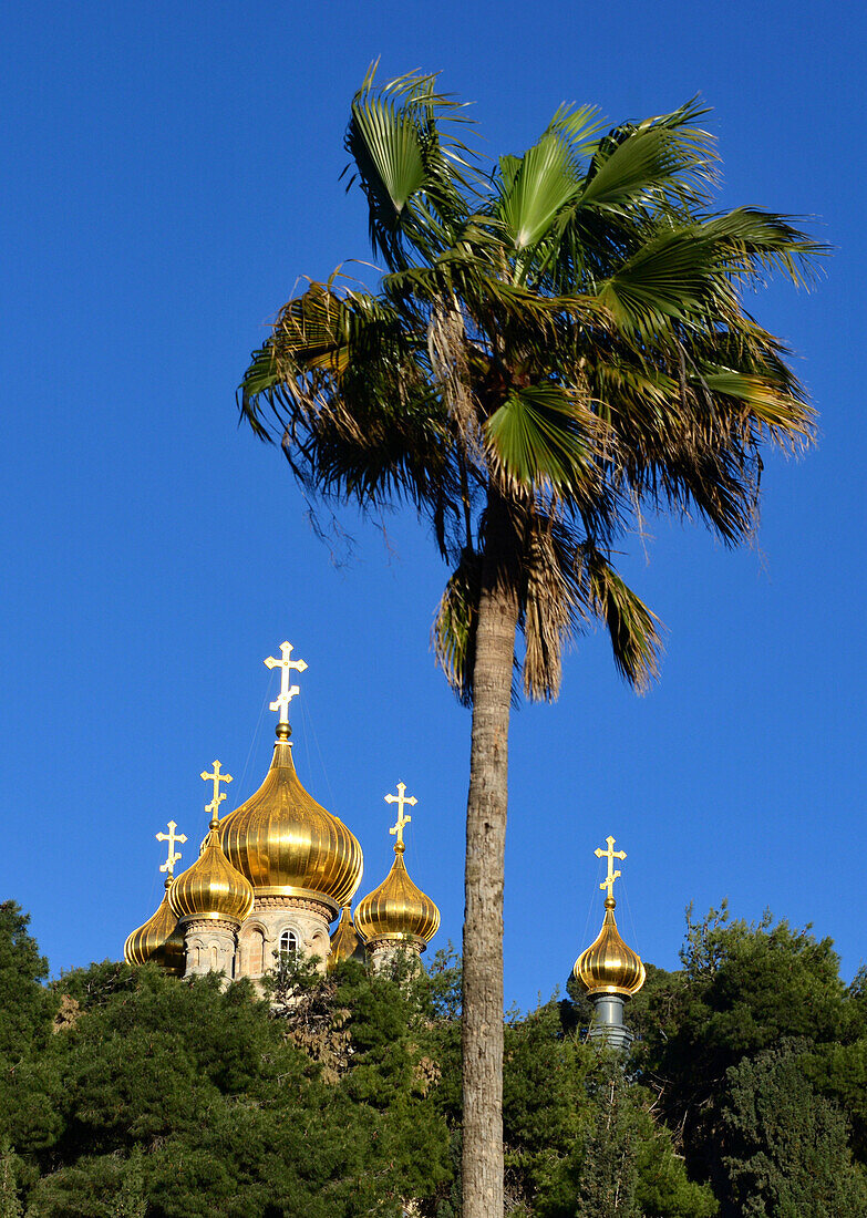 Maria Magdalena church on the Mount of Olives, Jerusalem, Israel