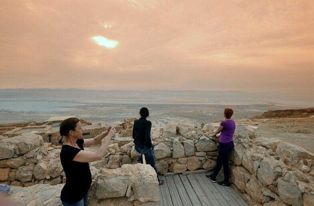 Festung Masada über dem Toten Meer, Israel