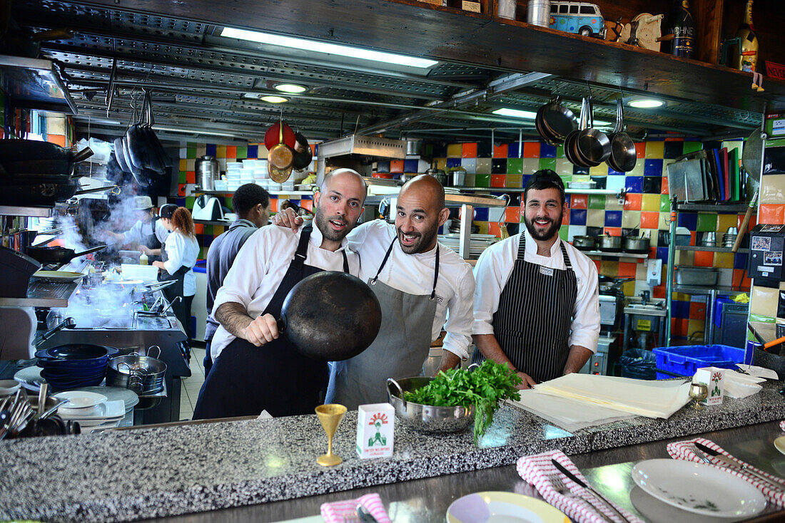Cooks in Restaurant Mahaney, Jerusalem, Israel