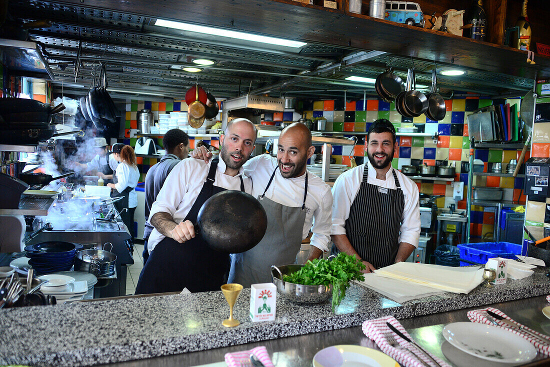 Köche im Restaurant Mahaney, Jerusalem, Israel