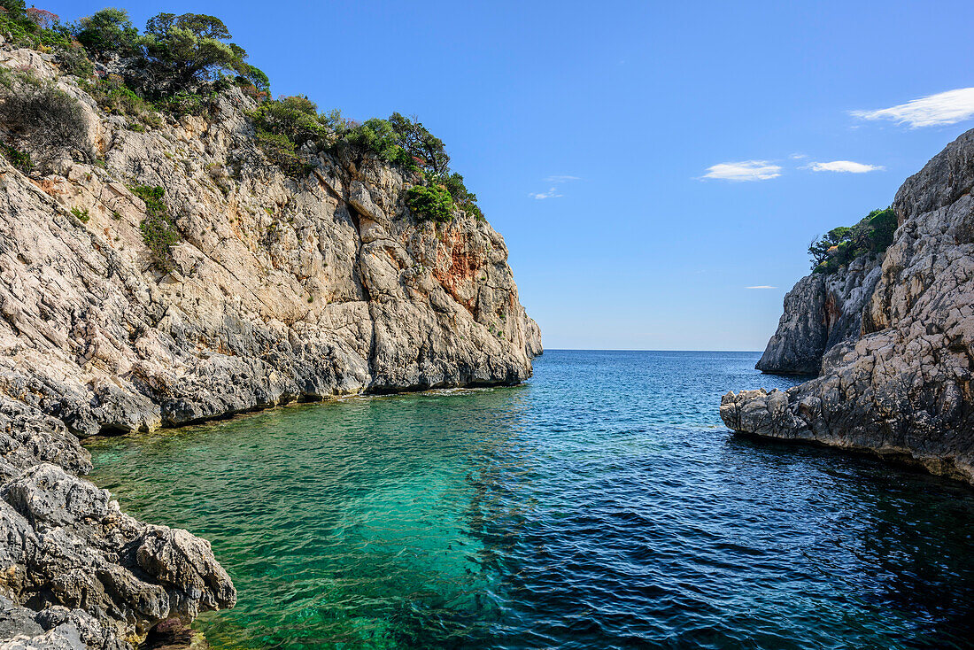 Bay Portu Pedrosu, Selvaggio Blu, National Park of the Bay of Orosei and Gennargentu, Sardinia, Italy