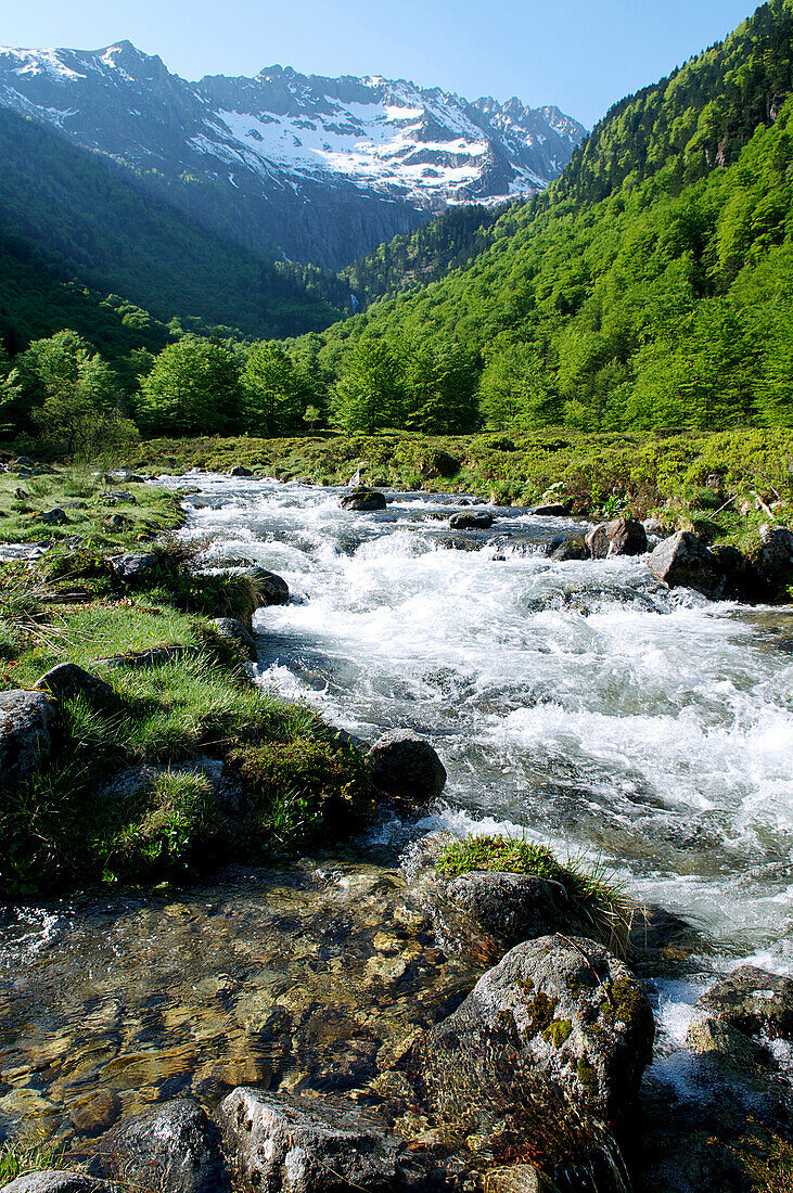 France, Midi Pyrenees, Ariege, Couserans, river of Garbet