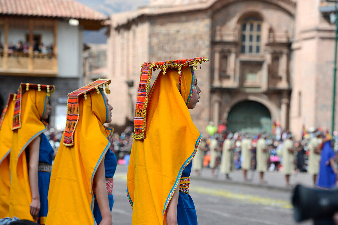 Inti Raymi,the Festival of the Sun is the annual recreation of an important Inca ceremony  in the city of Cuzco, Peru,South America-june 24,2013