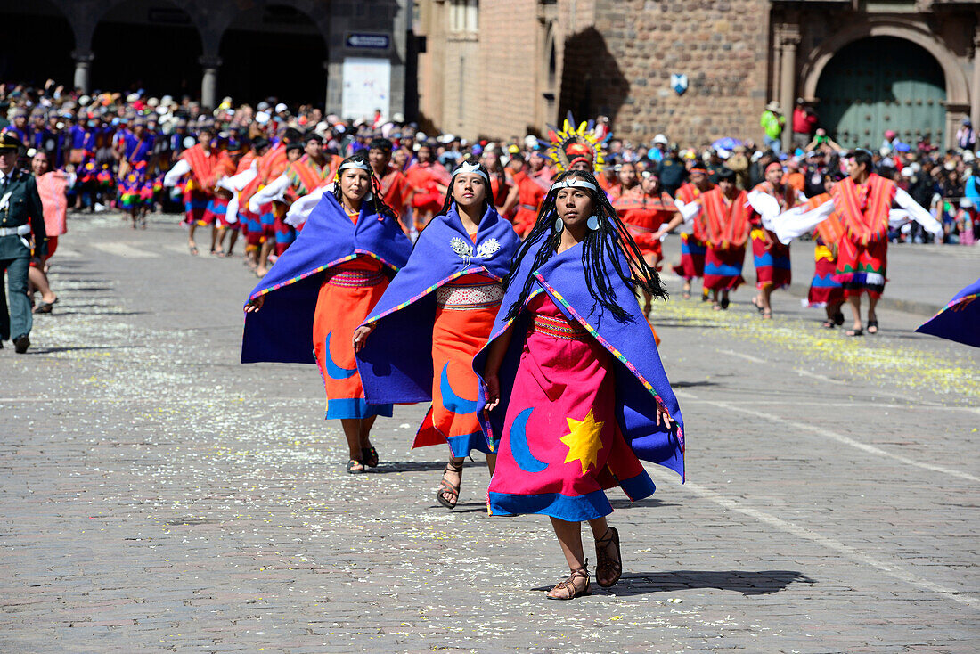 Inti Raymi,the Festival of the Sun is the annual recreation of an important Inca ceremony  in the city of Cuzco, Peru,South America-june 24,2013