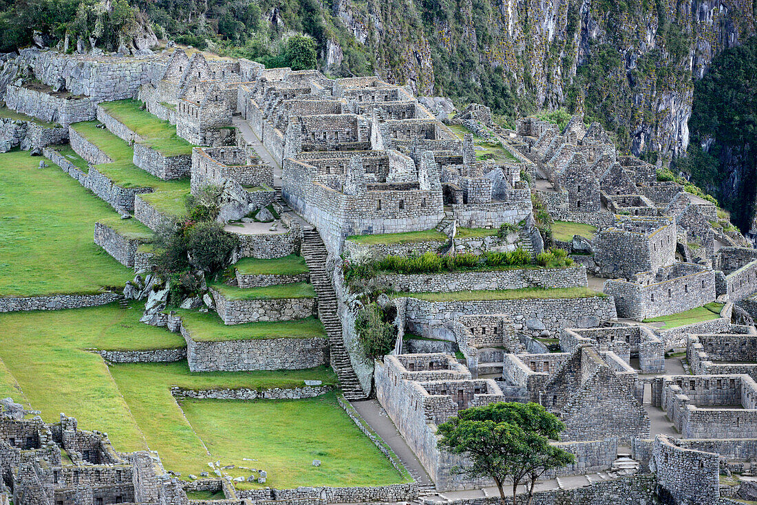 Inca ruins at Machu Picchu in Peru,South America