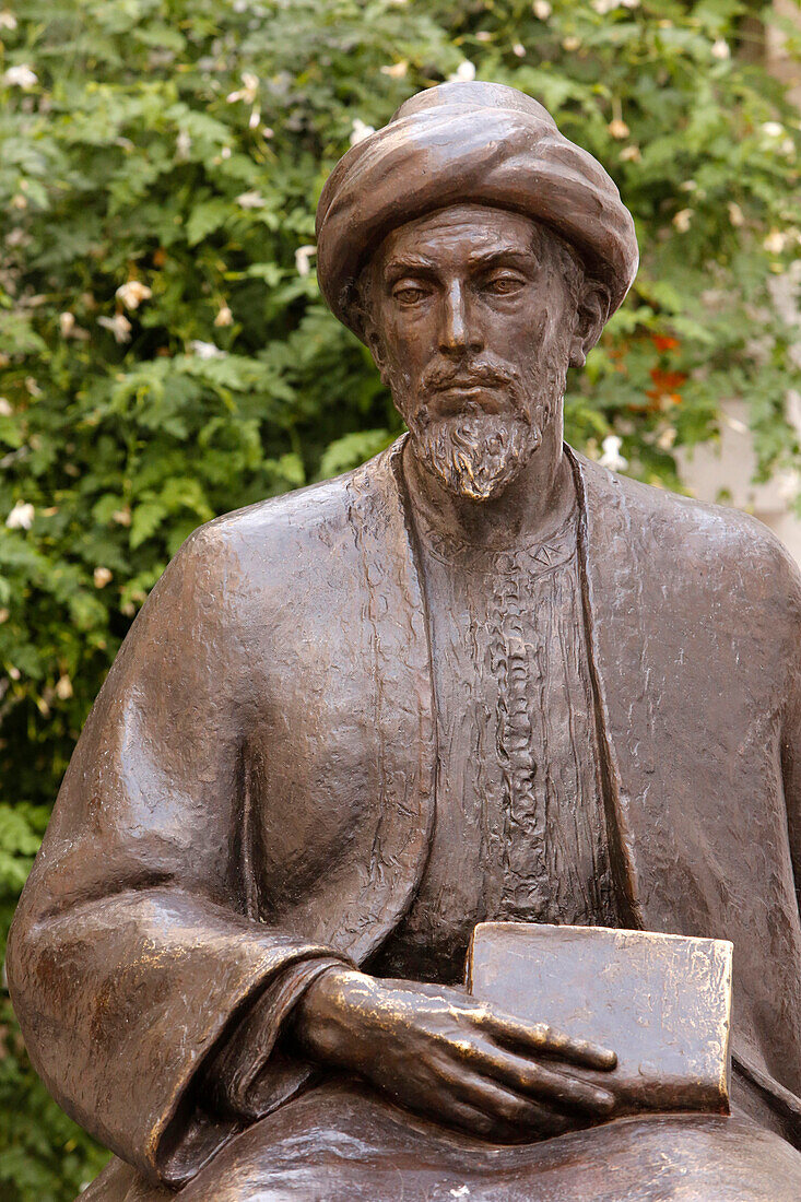 Statue of Maimonides in Cordoba, Andalusia. Spain.