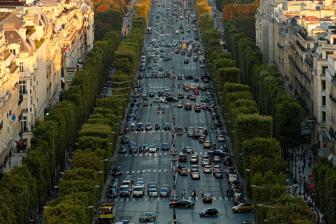 Paris city. France. The Champs-Elysés. Paris. France.