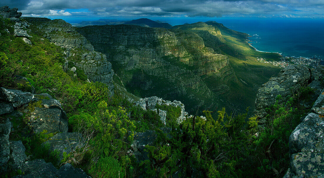 View of cliffs, Cape Town, Western Cape, South Africa