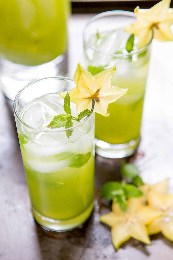 Cocktail with Star Fruit