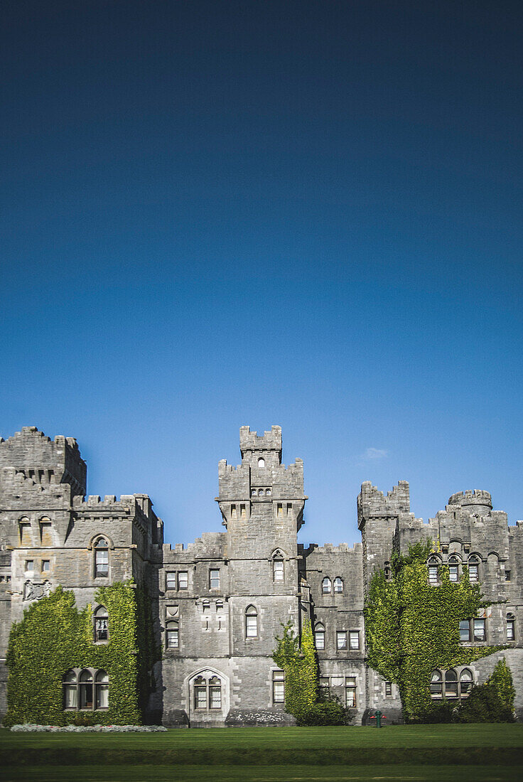 Ashford Castle with Ivy Growing on Wall, Cong, Ireland