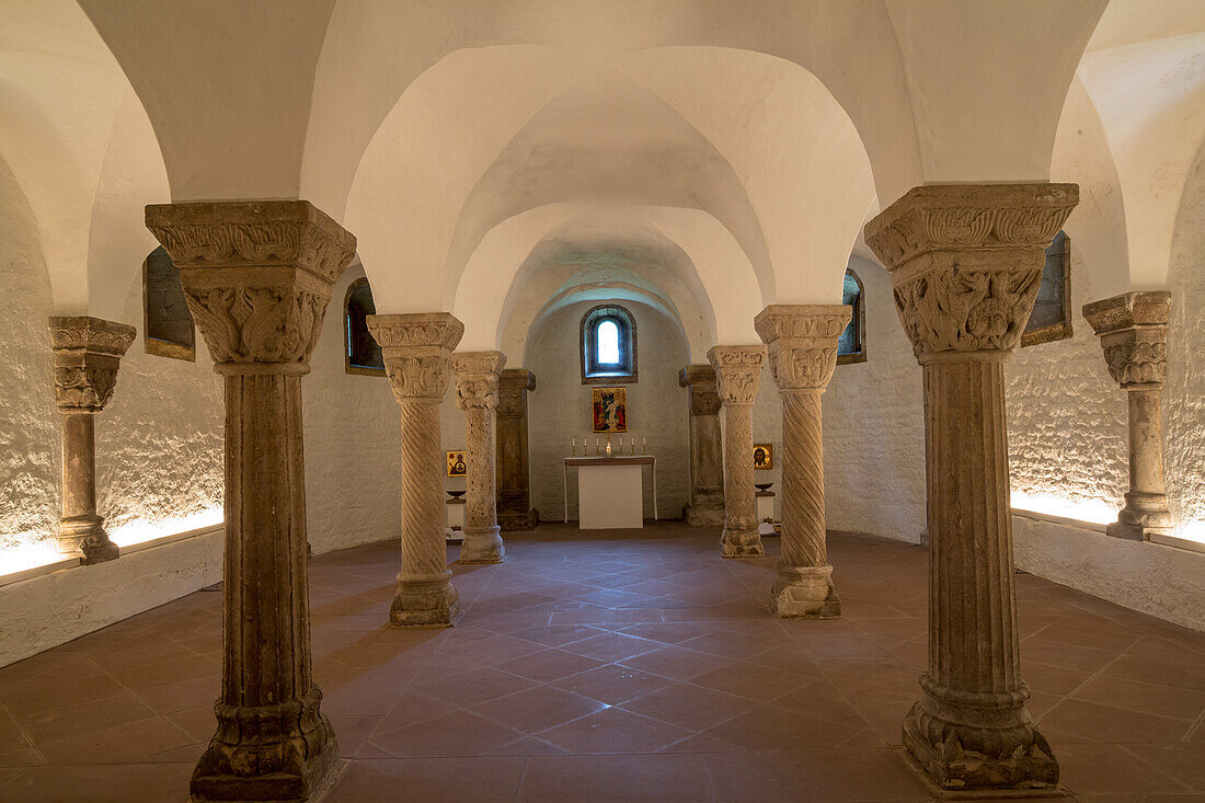 Gethsemane monastery, crypt, Riechenberg, near Goslar, Lower Saxony, Germany